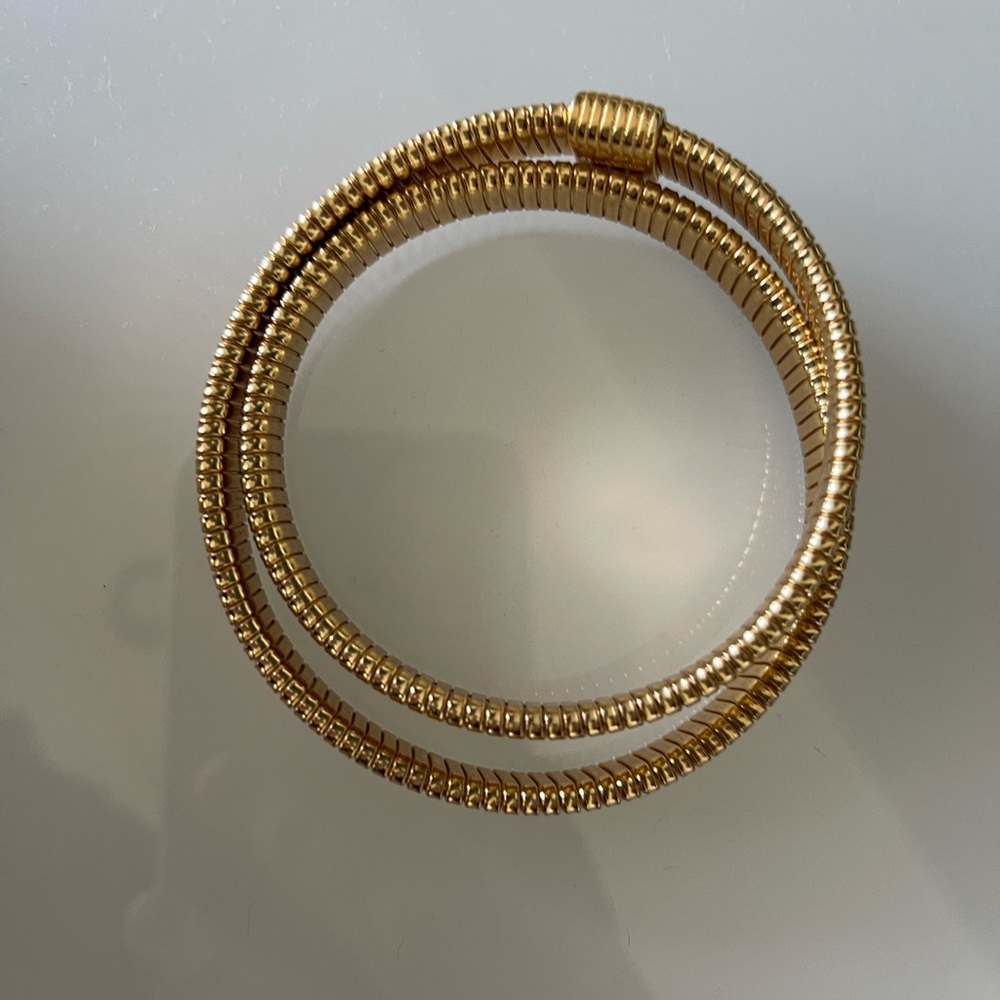J. Crew Gold Coil Wrap Bracelet - Picture 1 of 14